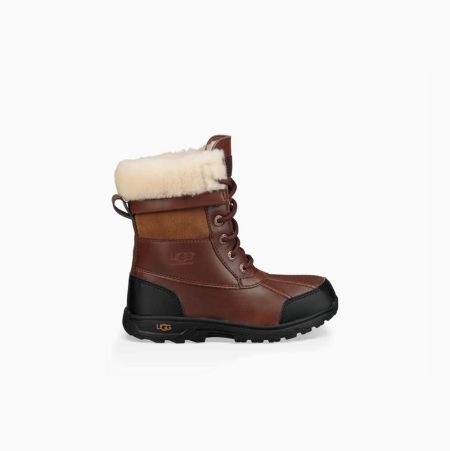 UGG Butte II CWR Brown Boots for Kids (DRKX71290)